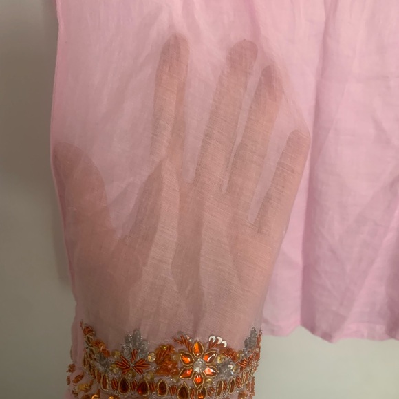 Pink cotton beach tunic size M by Margaret loves Pete. - Picture 12 of 12